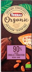 Torras ECO Dark chocolate with 90% cocoa, gluten-free