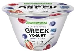 Evrofarma - Greeck yogurt dessert with strawberries 0% fat