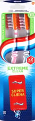 Aquafresh Extream Clean Medium, Periuta de dinti, 2 buc