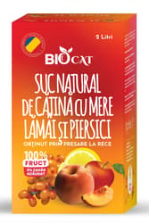 Biocat Suc de catina, mar, piersica si lamaie BIB