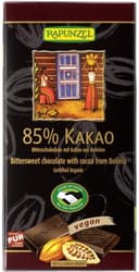 Rapunzel ECO Ciocolata amaruie 85% cacao vegana