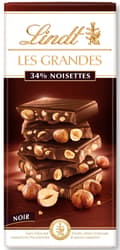Lindt Grande Dark chocolate bar with hazelnuts