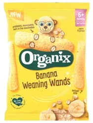 Organix ECO Baghete din porumb si ovaz cu banane, 6+