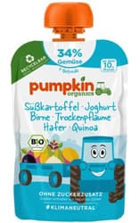 Pumpkin Organics ECO Piure de cartofi dulci, iaurt, pere, prune uscate, ovaz si quinoa, 10+