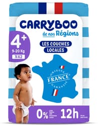Carryboo Regions Diapers C4+ Fragrance Free, Size 4+, 9-20kg