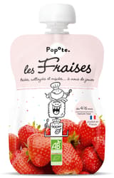 Popote ECO Puree with 70% strawberries, +4/6 months