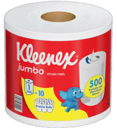 Kleenex Jumbo Paper towel roll for kitchen, 2 layers , 500 sheets, 500 sc