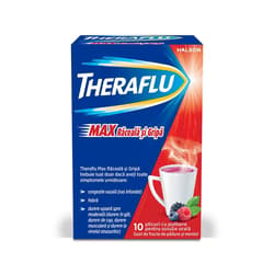 THERAFLU MAX RACEALA SI GRIPA FRUCTE DE PADURE SI MENTOL 10 PLICURI
