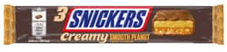 "Snickers Creamy Smooth Peanut Trio Chocolate Bar"