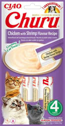 Inaba Creamy Cat Treats Churu Chicken & Shrimp