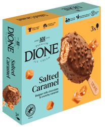 Dione Inghetata de caramel sarat 3x90ml