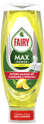 Fairy MaxPower Liquid Dishwashing Detergent with Lemon Scent