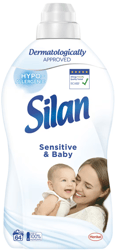 Silan Sensitive&Baby Hipo-Allergenic Balsam de rufe, 64 spalari