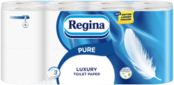 Regina Pure FSC® Toilet paper, 16 rolls, 3 ply, 150 sheets