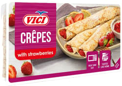 VICI Pancakes with strawberry filling
