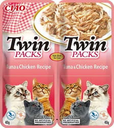Inaba Ciao Wet cat food Twins, Tuna & Chicken