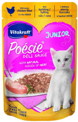 Vitakraft Poesie Hrana umeda pentru pisici junior, pui in sos