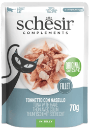 Schesir Wet cat food, tuna and hake in jelly