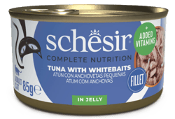 Schesir Wet cat food, tuna and anchovy in soup