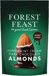 Forest Feast Migdale cu menta in ciocolata neagra, fara gluten