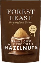 Forest Feast Alune in ciocolata cu lapte si napolitana
