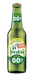 La Goudale Citron Bere blonda fara alcool cu aroma lamaie sticla