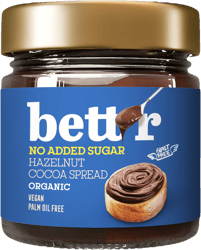 Betrr ECO Crema de alune si cacao fara zahar adaugat