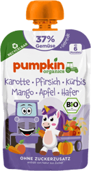 Pumpkin Organics ECO Piure de morcov, piersica, dovleac, mango, mar si ovaz