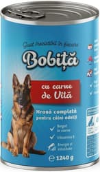 Bobita Conserva pentru caine, cu vita