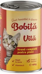 Bobita Conserva pentru pisica, cu vita