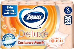 Zewa Deluxe Cashmere Peach Hartie igienica, 3 straturi, 24 role