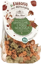 Pasta Natura ECO Paste pentru copii cu faina de linte rosie si mazare verde