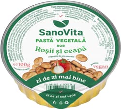 Sanovita Pasta vegetala din bob cu rosii si ceapa