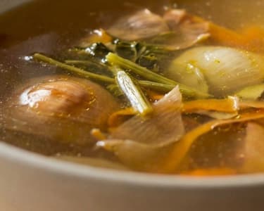 Soup from Vegetable Scraps