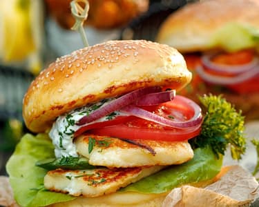 Burger cu Halloumi