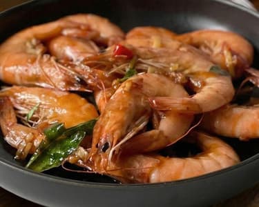 Shrimp with Tamari Sauce