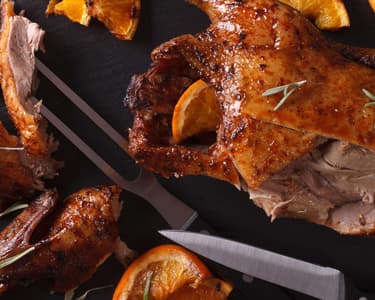 Rață în sos de portocale