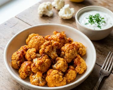 Crispy Buffalo Cauliflower