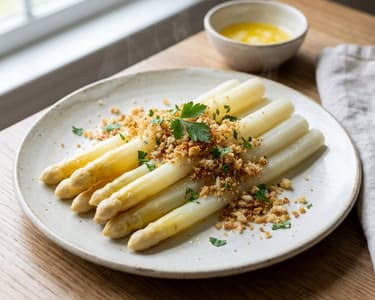 Asparagus with Breadcrumbs and Butter