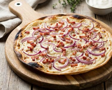 Alsatian Pizza (Flammkuchen)