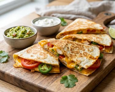 Chicken and Guacamole Quesadilla