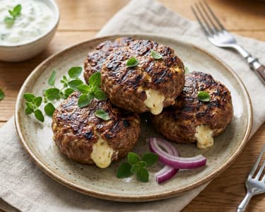 Greek Bifteki with Feta Cheese