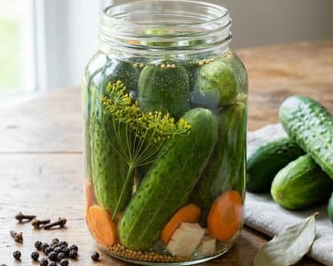 Crispy Pickled Cucumbers