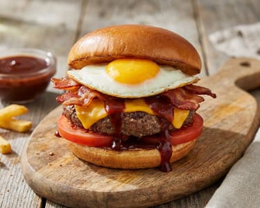 Beef and Fried Egg Burger