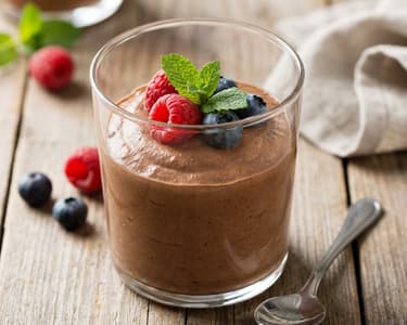 Chocolate Mousse with Fruit