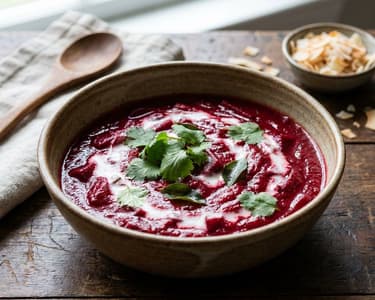 Red Beetroot Curry with Coconut Milk