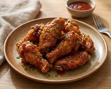 Fried Chicken Wings in Sweet Chili Sauce