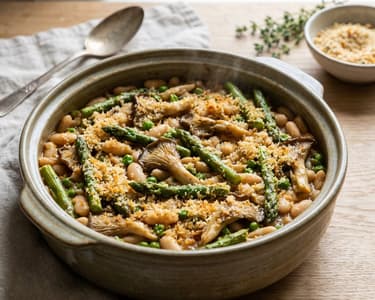 Vegetable Cassoulet with Asparagus and White Beans