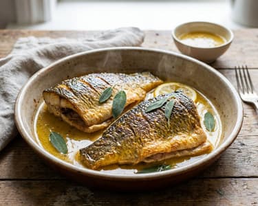 Baked Carp with Butter and Sage