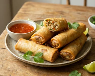 Spring Rolls with Poultry Meat